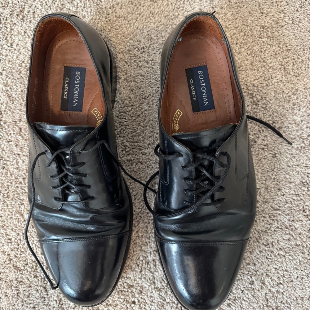 Bostonian Men’s Black Leather Dress Shoes Size 10.5